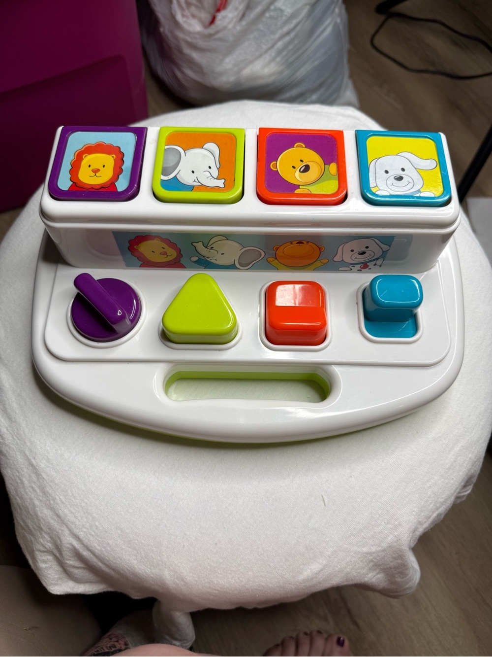 Kids Shape Sorter Pop-and-Press Activity Toy - Multicolor